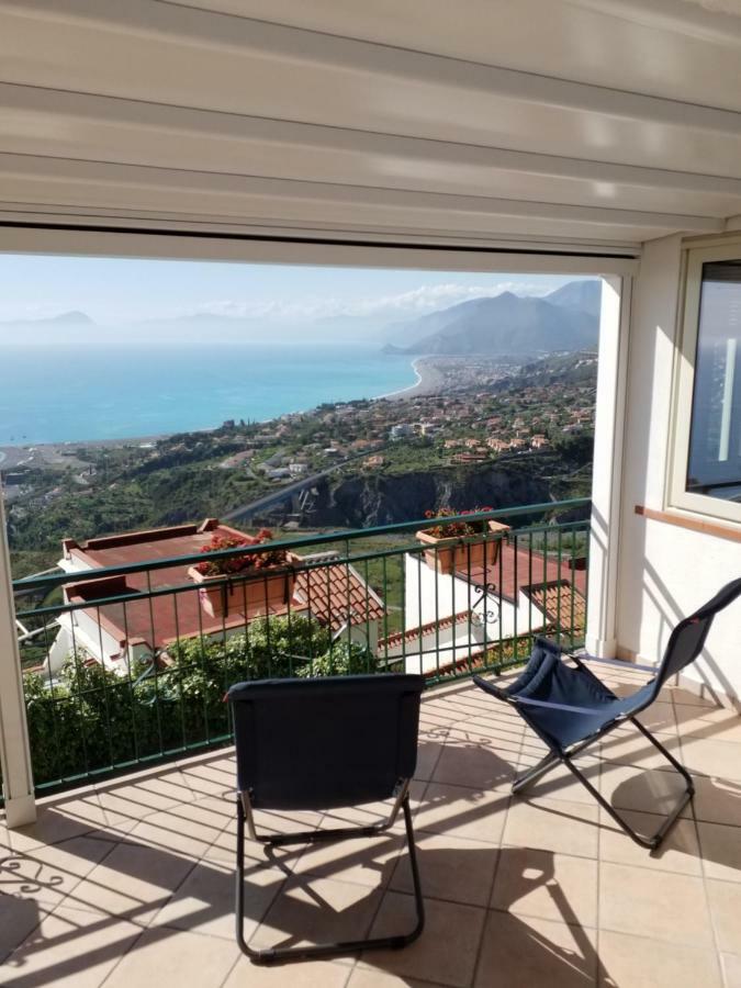 圣尼科拉阿尔切拉La Terrazza Sull Isola Di Dino别墅 外观 照片